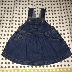 Baby denim skirt overall